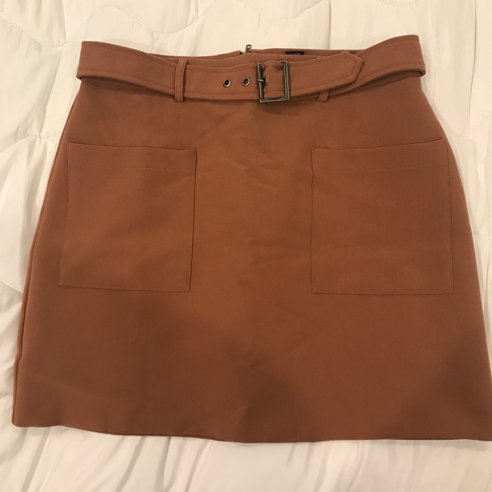 Forever XXI brown skirt with belt